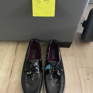 Sperry Women's Black Boat Shoes